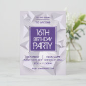 ナイミニマルトクラブ抽象芸術バースデーパーティー招待状 招待状 (スタンド正面)