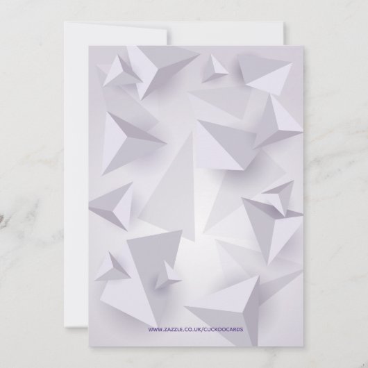 ナイミニマルトクラブ抽象芸術バースデーパーティー招待状 招待状 (裏面)