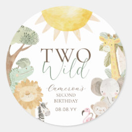ナイラサファリアニマルズバイワイルドセカンド誕生日 ラウンドシール