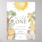 ナイラサファリアニマルズワイルドワンファースト誕生日 ポスター (正面)