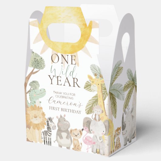 ナイラサファリアニマルズワンワイルドイヤー最初の誕生日 フェイバーボックス (オープン)