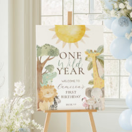 ナイラサファリアニマルズワンワイルドイヤー最初の誕生日 ポスター