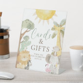 ナイラサファリ動物のカードとギフト 台座サイン (インサイチュ)