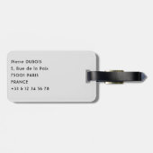 ナイルに沿って帆走するフェルッカ – アスワン，エジプト ラゲッジタグ (裏面横)