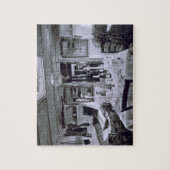 ナイルのボート(b&wの写真)のインテリア ジグソーパズル (縦)