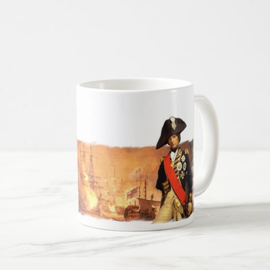 ナイルのマグのネルソン海軍大将主の戦い コーヒーマグカップ (正面右)