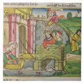 ナイルの下で浮かべられている出国2 1-6モーゼ タイル (正面)