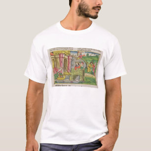 ナイルの下で浮かべられている出国2 1-6モーゼ Tシャツ