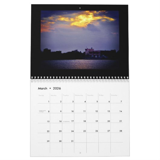 ナイルの夢 カレンダー (3月 2026)