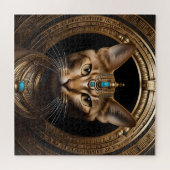 ナイルの女王：ヘアドレの猫クレオパトラ ジグソーパズル (横)