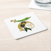 ナイルの娘たち スクエアペーパーコースター (アングル)