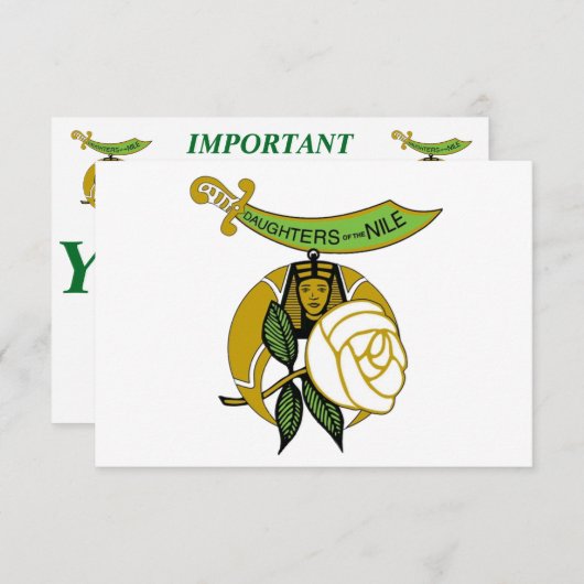 ナイルの娘たち 案内状 (正面/裏面)