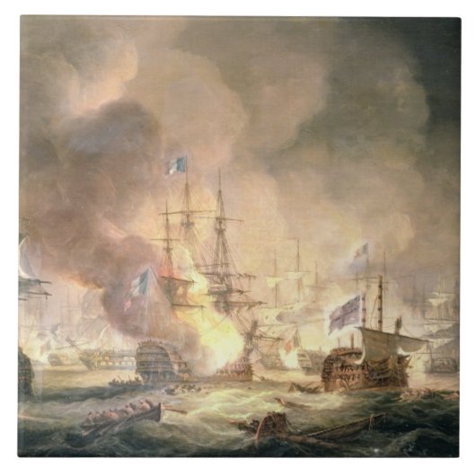 ナイルの戦い、10pmの第1威厳があるな1798年、1834年 タイル (正面)