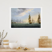 ナイルの戦い、1798威厳がある年1月、Tによって刻まれた ポスター (キッチン)