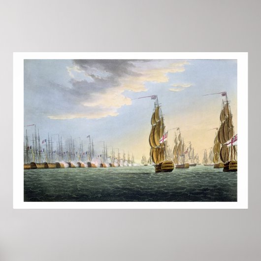 ナイルの戦い、1798威厳がある年1月、Tによって刻まれた ポスター (正面)