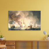 ナイルの戦い、1834年威厳がある1月17日の午後10時 キャンバスプリント (インサイチュ (リビング))