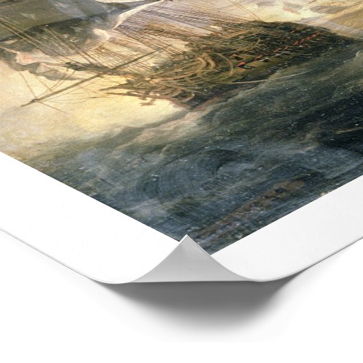 ナイルの戦い、1834年威厳がある1月17日の午後10時 ポスター (角)