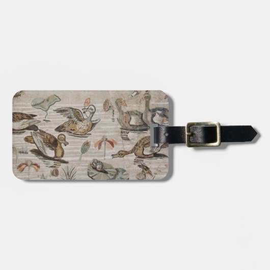 ナイルの水鳥、ファウヌスの家の場面 ラゲッジタグ (正面横)