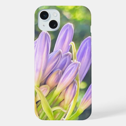 ナイルの花のユリが閉まる iPhoneケース (裏面)