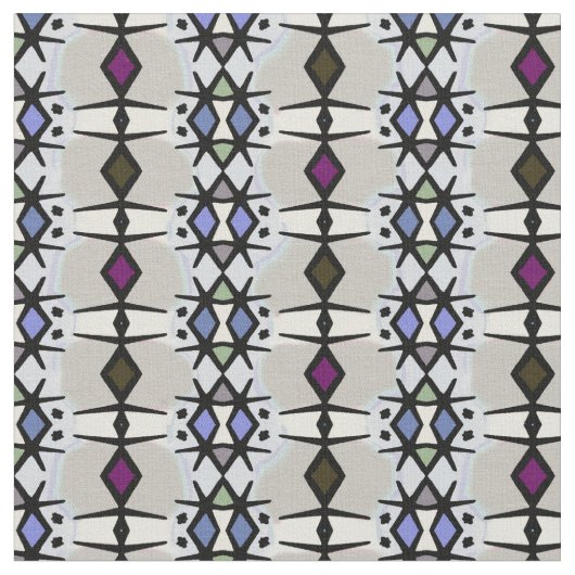 ナイルの青い生地 ファブリック (クローズアップ)