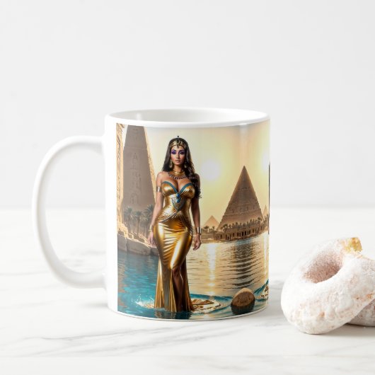ナイルの黄金女王 コーヒーマグカップ (ドーナツ)