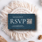 ナイルブルーイスラムアーチQRコードRSVP Weddウェブサイト エンクロージャーカード