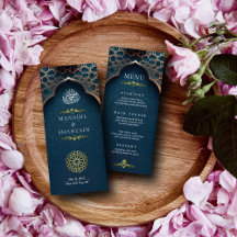 ナイルブルーイスラム3Dアーチムスリムエレガントズ結婚