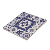 ナイルブルーメキシコ伝統的ニカバドリ タイル (側面)