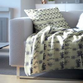 ナイルリバーボタニカルパターンカスタム クッション