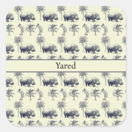 ナイルリバーボタニカルパターンカスタム スクエアシール