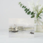 ナイル川のルクソール遺跡の一般的見解 ポストカード (スタンド正面)