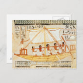 ナイル川の船頭、センネフェの墓から ポストカード (正面/裏面)