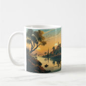 ナイル川を下る コーヒーマグカップ (左)