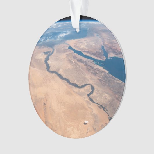 ナイル川、紅海地中海の海。 オーナメント (正面)