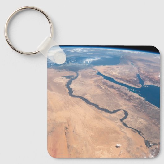 ナイル川、紅海地中海の海。 キーホルダー (正面)