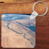 ナイル川、紅海地中海の海。 キーホルダー (裏面)