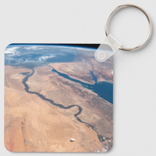 ナイル川、紅海地中海の海。 キーホルダー (裏面)