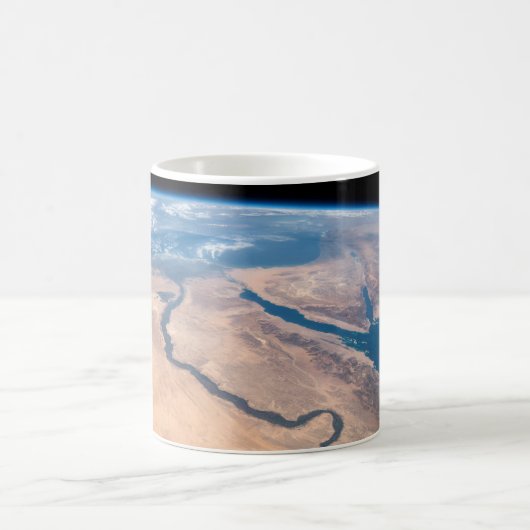 ナイル川、紅海地中海の海。 コーヒーマグカップ (中央)