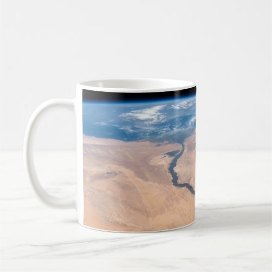 ナイル川、紅海地中海の海。 コーヒーマグカップ (左)