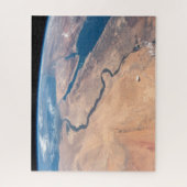 ナイル川、紅海地中海の海。 ジグソーパズル (縦)