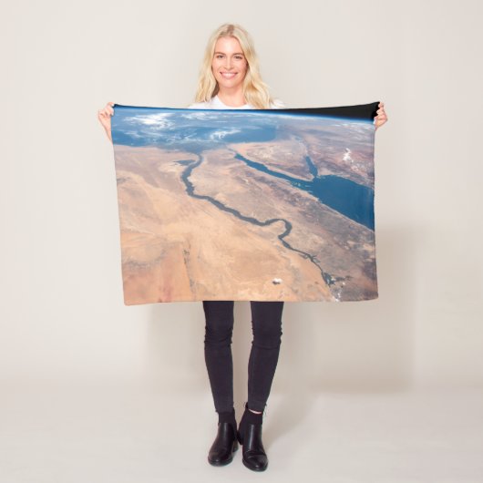 ナイル川、紅海地中海の海。 フリースブランケット (インサイチュ)