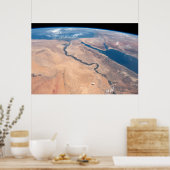 ナイル川、紅海地中海の海。 ポスター (キッチン)