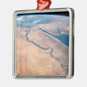 ナイル川、紅海地中海の海。 メタルオーナメント (左)