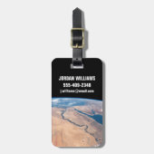 ナイル川、紅海地中海の海。 ラゲッジタグ (正面縦)