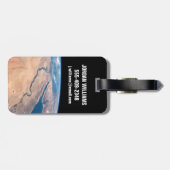 ナイル川、紅海地中海の海。 ラゲッジタグ (裏面横)