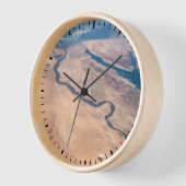 ナイル川、紅海地中海の海。 壁時計 (傾斜)