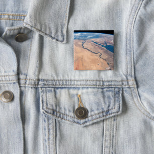 ナイル川、紅海地中海の海。 缶バッジ