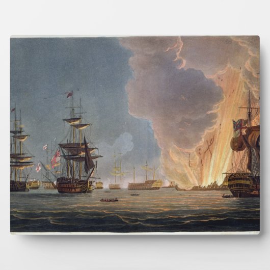 ナイル海戦1798年威厳がある第1次銘 フォトプラーク (正面)