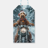 ナイレデールドッグオートバイクリスマス ギフトタグ (裏面)