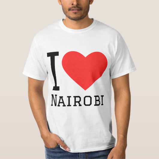 ナイロビが大好き Tシャツ (正面)